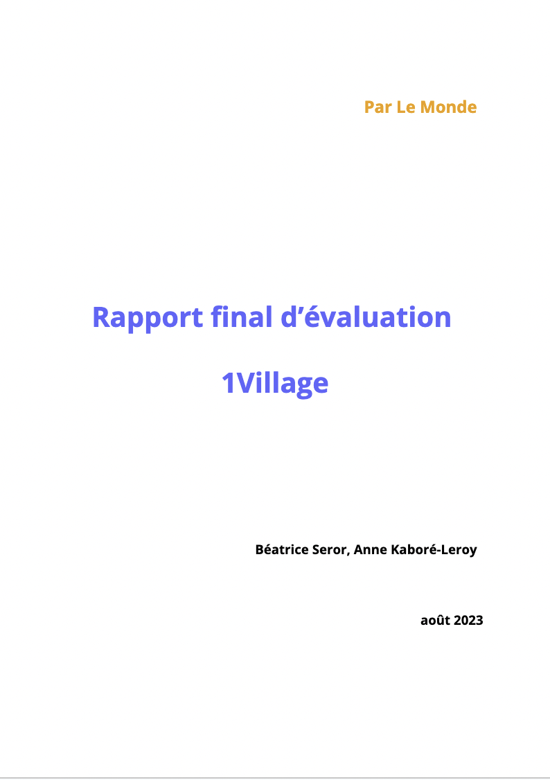 Rapport d’impact complet